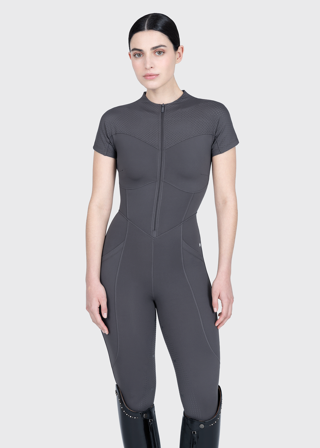 Maximilian Equestrian Air-Tech Riding Jumpsuit graphite