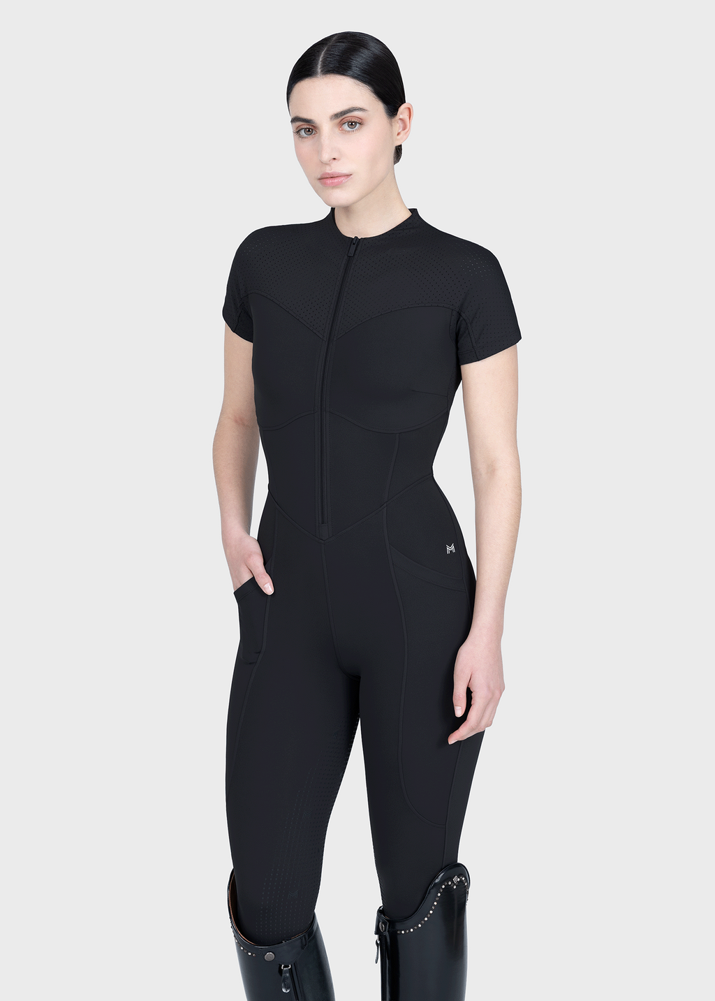 Maximilian Equestrian Air-Tech Riding Jumpsuit schwarz