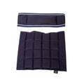 Stuhl und Lehne blau / silber