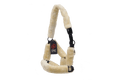 Nylon halter with synthetic lambskin lining