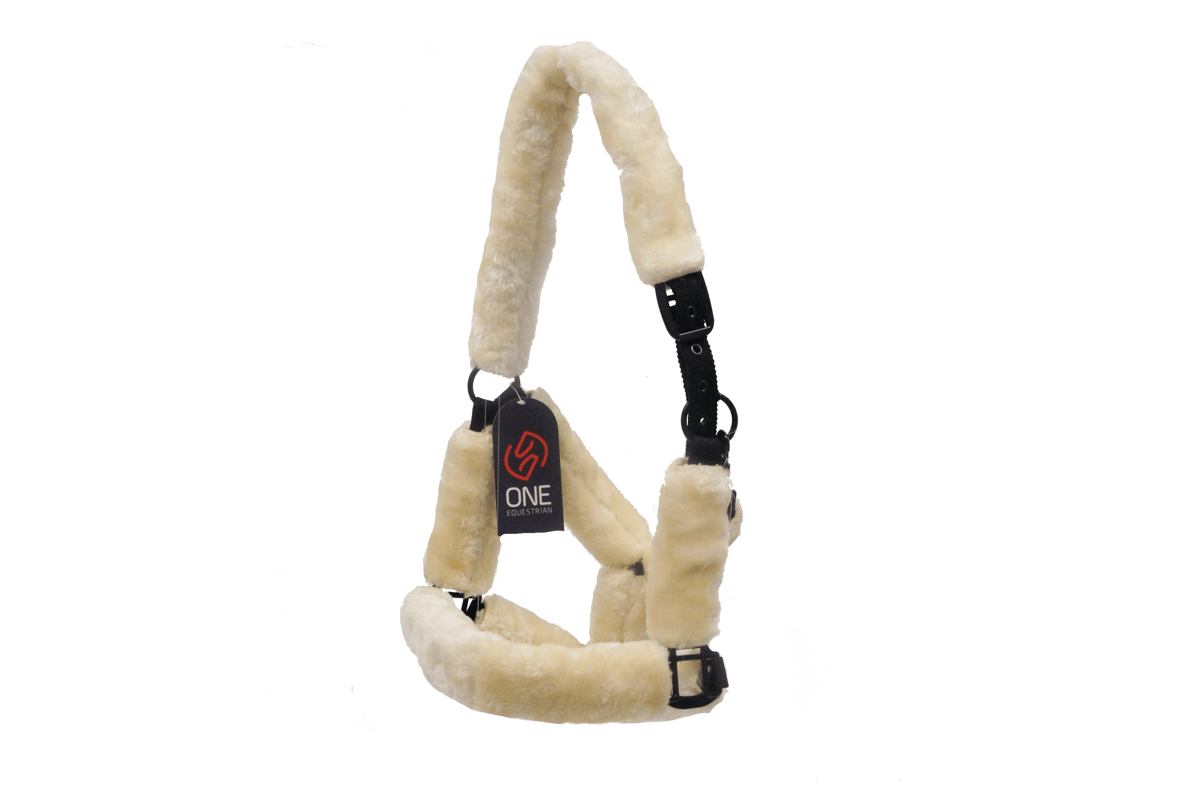 Nylon Halfter mit synthetischem Lammfell