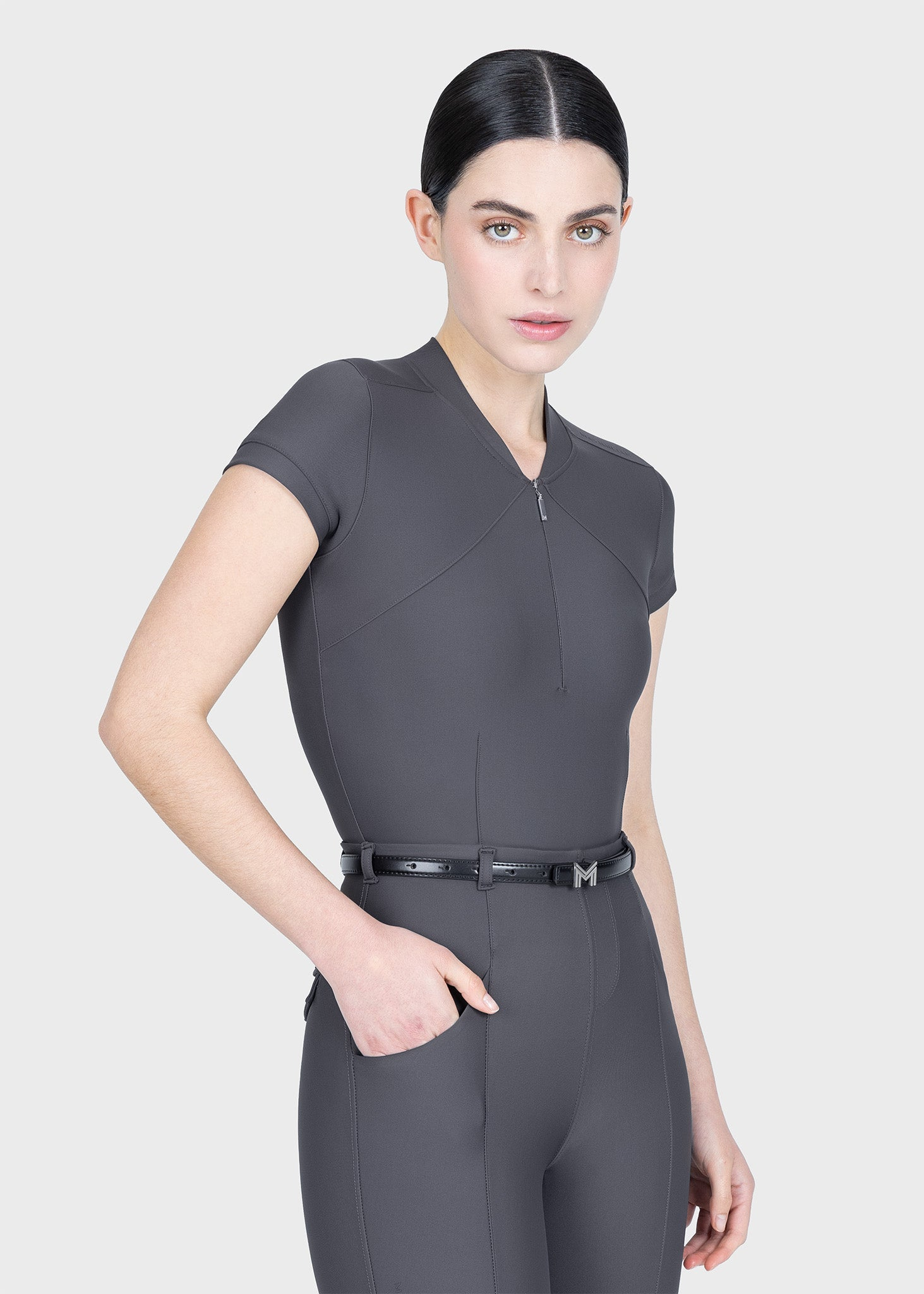 MAXIMILIAN EQUESTRIAN Halo Langarm Base Layer graphite