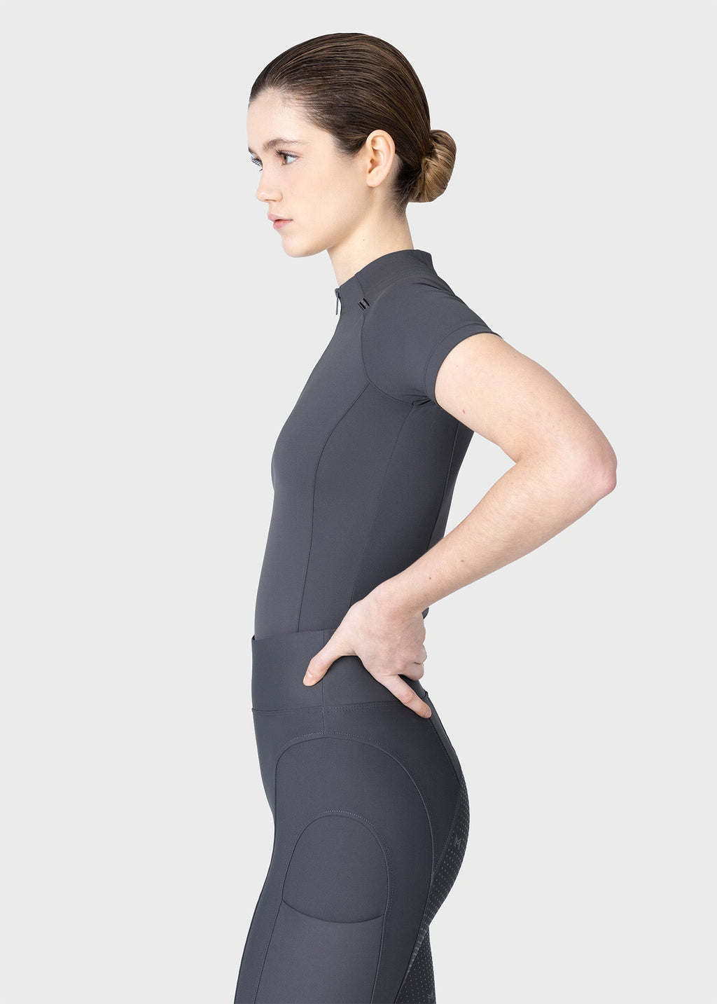 MAXIMILIAN EQUESTRIAN Origin Kurzarm Base Layer weiß graphite