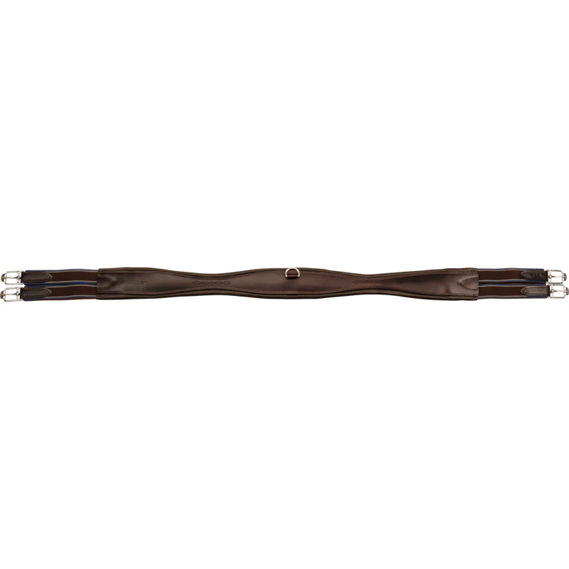 Stübben Leather Long Girth Overlay with Elastic on Both Sides Ebony