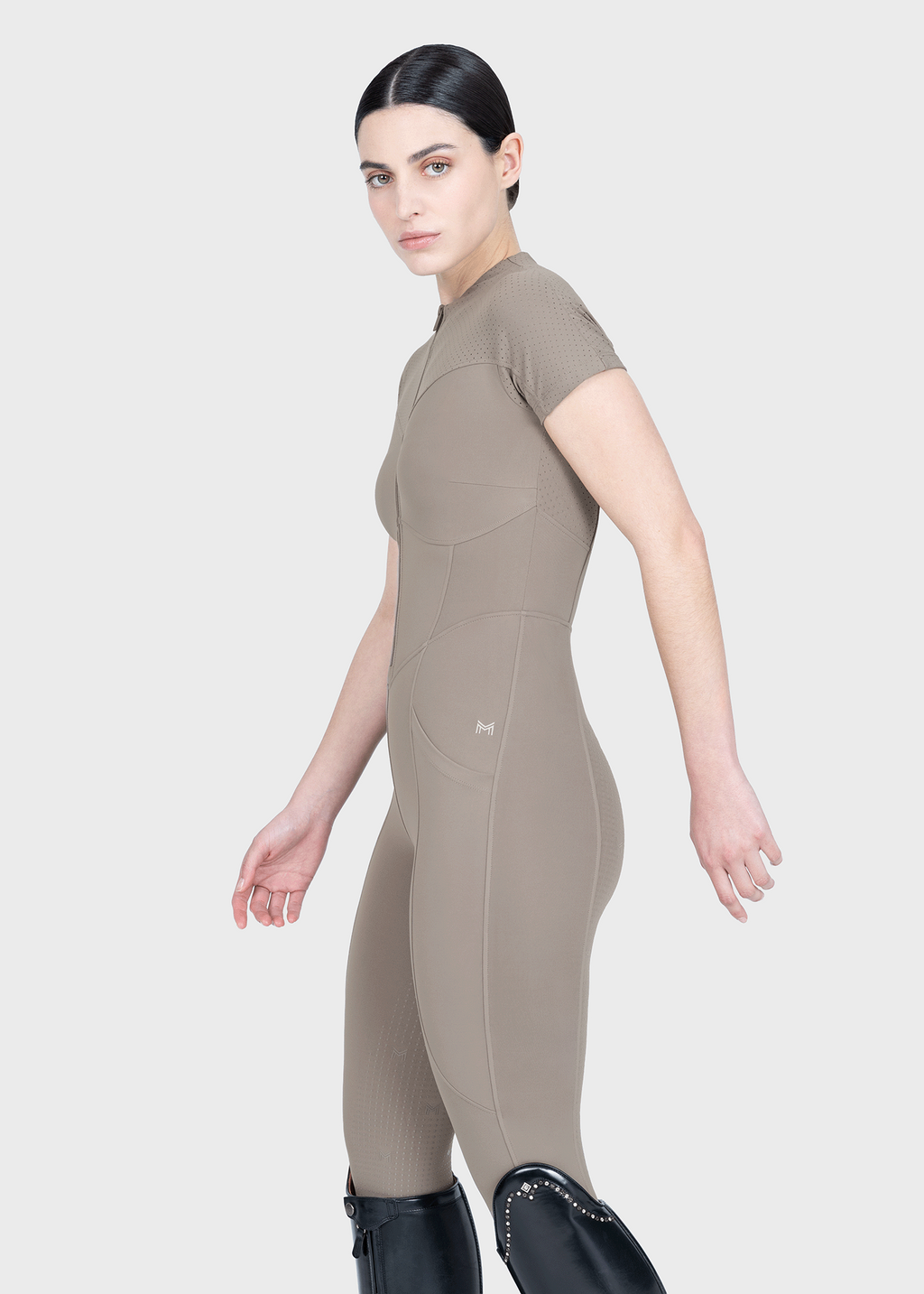 Maximilian Equestrian Air-Tech Riding Jumpsuit taupe