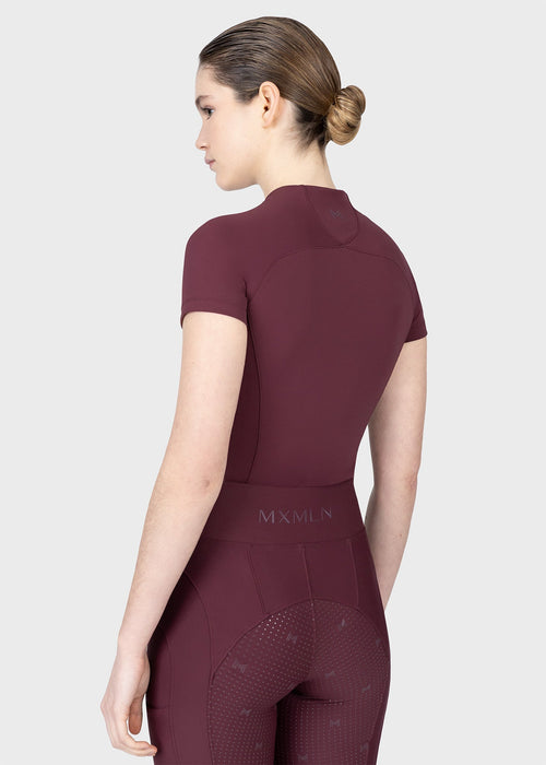 MAXIMILIAN EQUESTRIAN Origin Kurzarm Base Layer rosewood