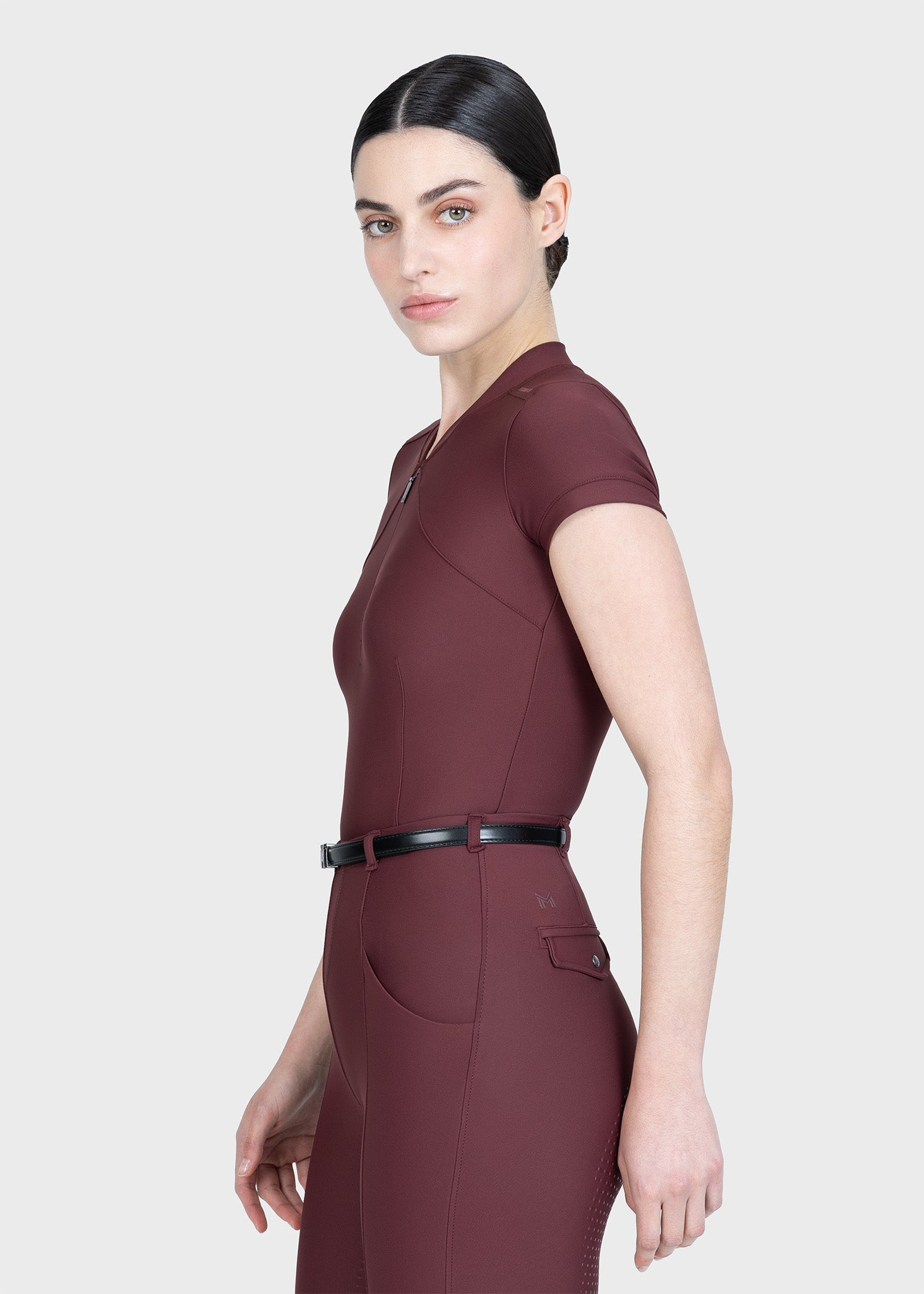 MAXIMILIAN EQUESTRIAN Halo Langarm Base Layer rosewood