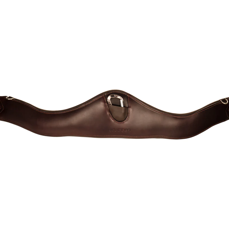 stübben Leder-Sattelgurt Contour mit beidseitigem Elastikzug ebony