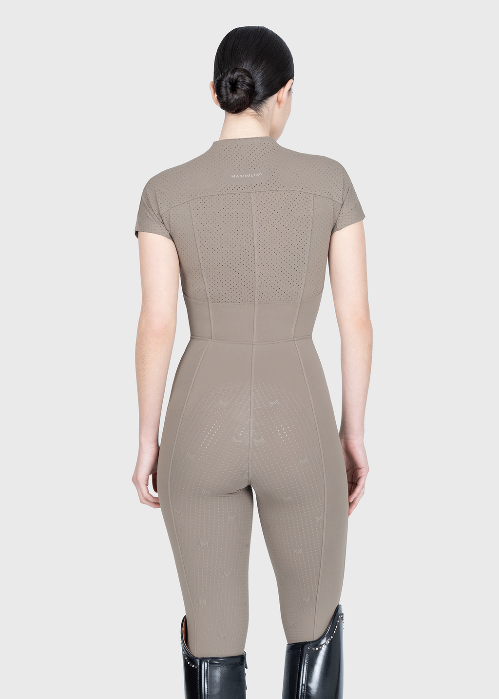 Maximilian Equestrian Air-Tech Riding Jumpsuit taupe