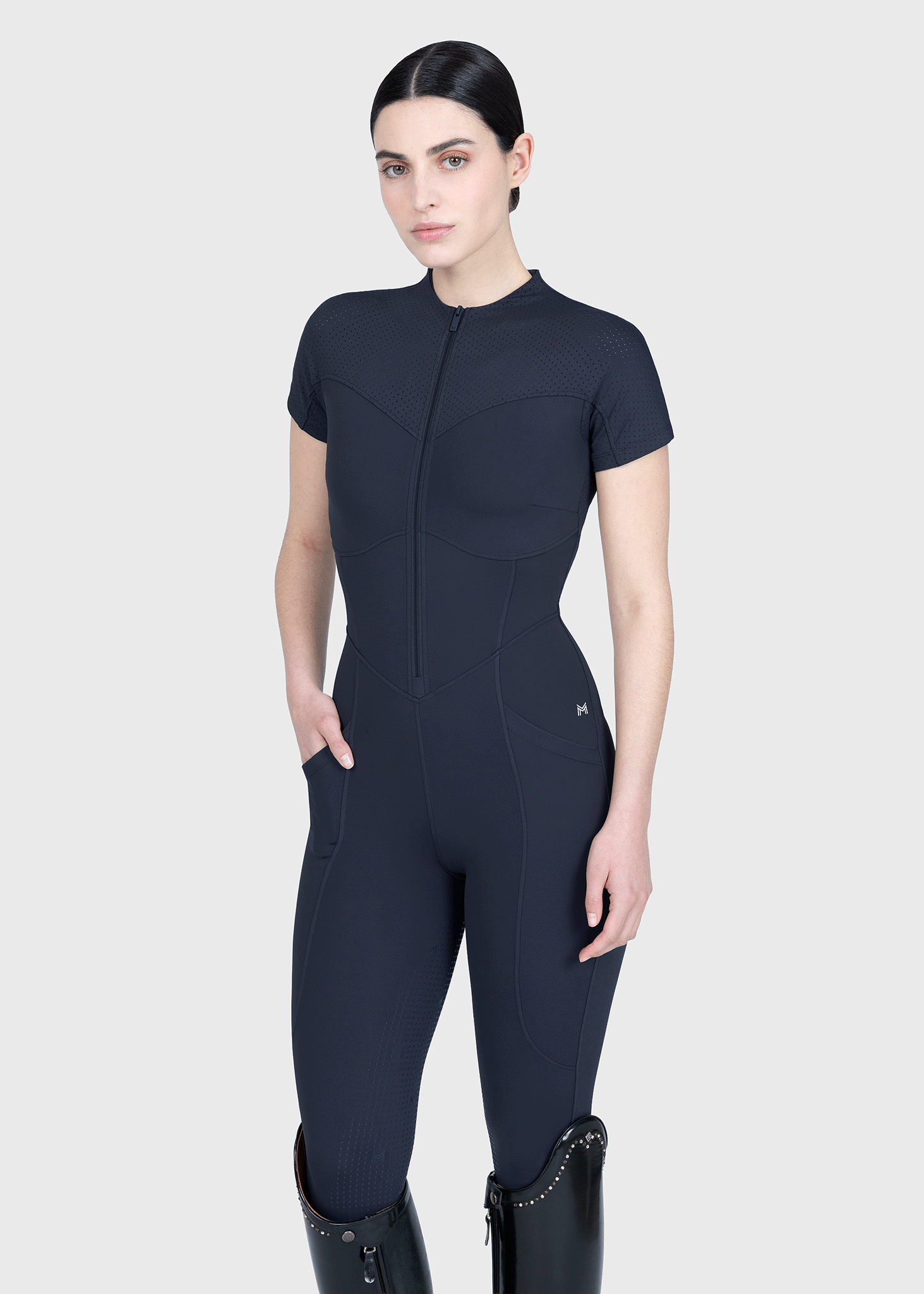 Maximilian Equestrian Air-Tech Riding Jumpsuit atlantic