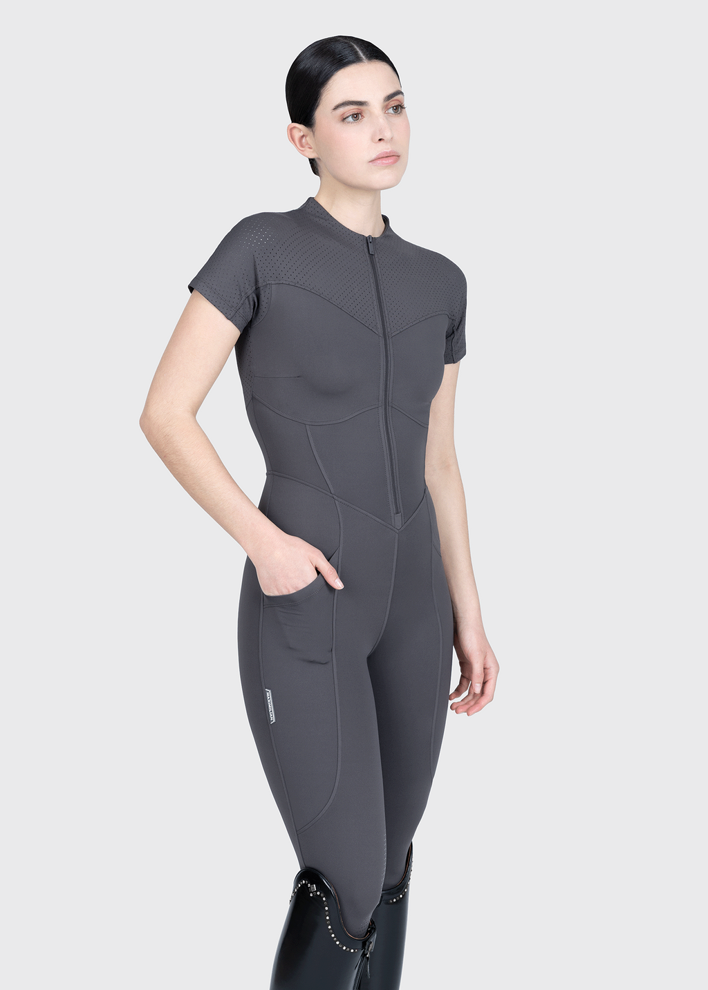 Maximilian Equestrian Air-Tech Riding Jumpsuit graphite