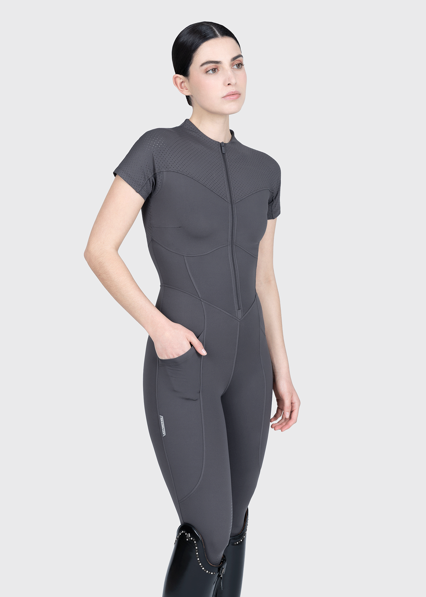 Maximilian Equestrian Air-Tech Riding Jumpsuit graphite