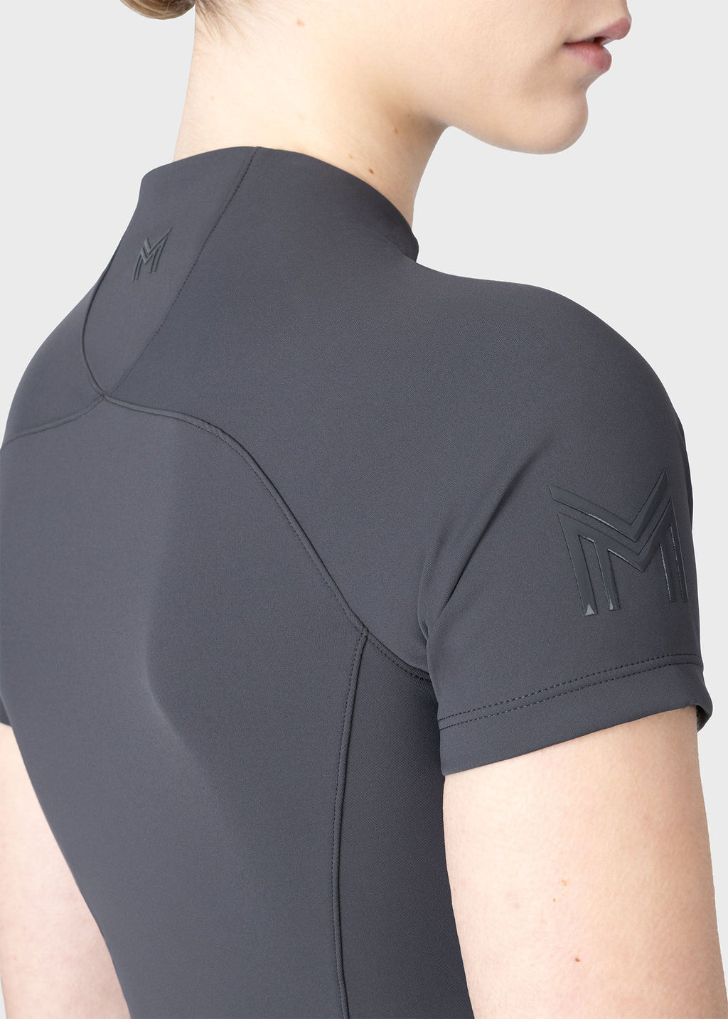 MAXIMILIAN EQUESTRIAN Origin Kurzarm Base Layer weiß graphite
