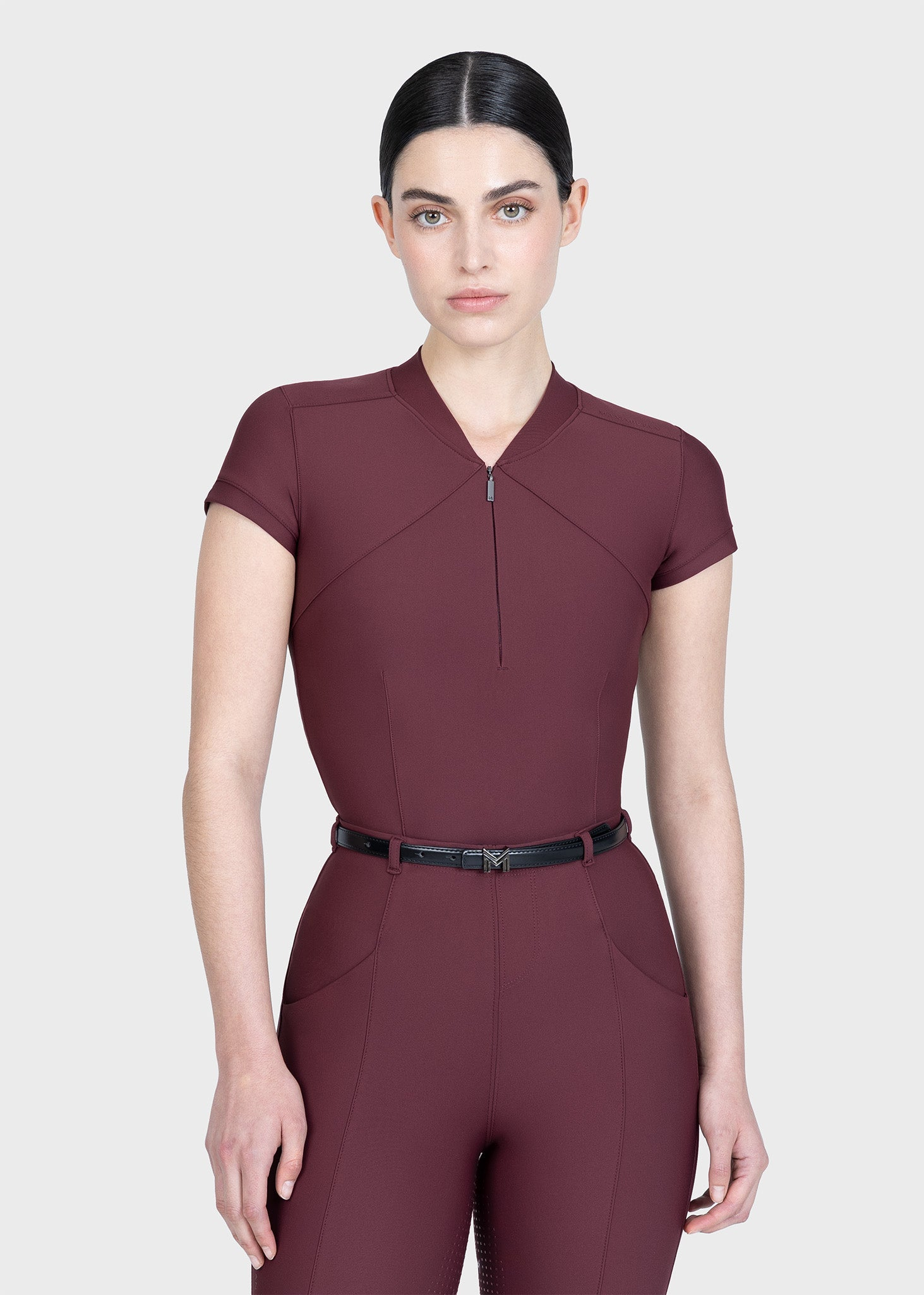 MAXIMILIAN EQUESTRIAN Halo Langarm Base Layer rosewood