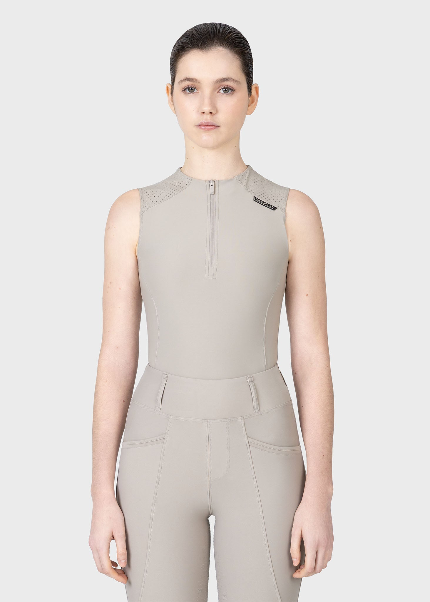 MAXIMILIAN EQUESTRIAN Origin Base Layer ärmellos soft taupe