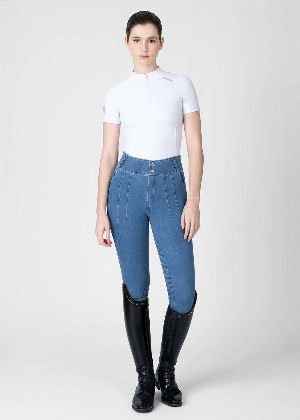 MAXIMILIAN EQUESTRIAN Origin Kurzarm Base Layer weiß