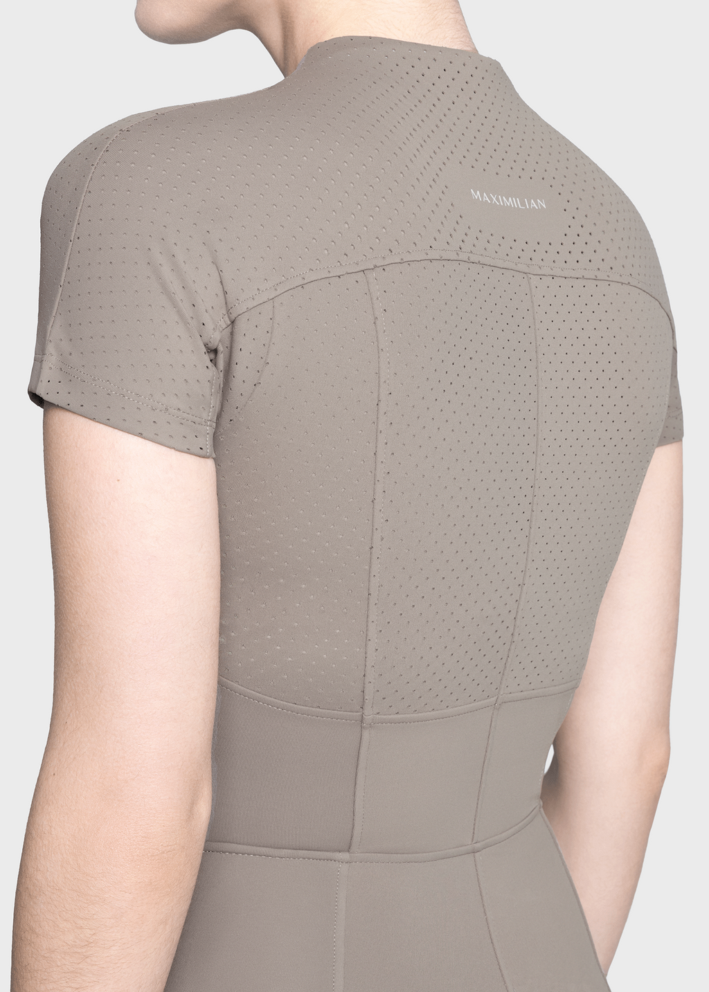 Maximilian Equestrian Air-Tech Riding Jumpsuit taupe