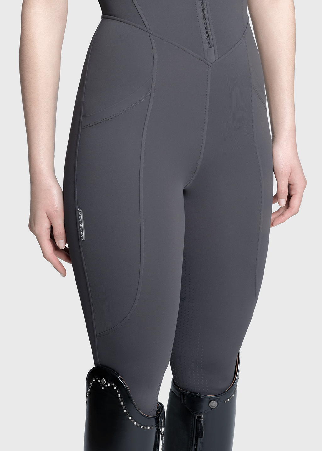 Maximilian Equestrian Air-Tech Riding Jumpsuit graphite