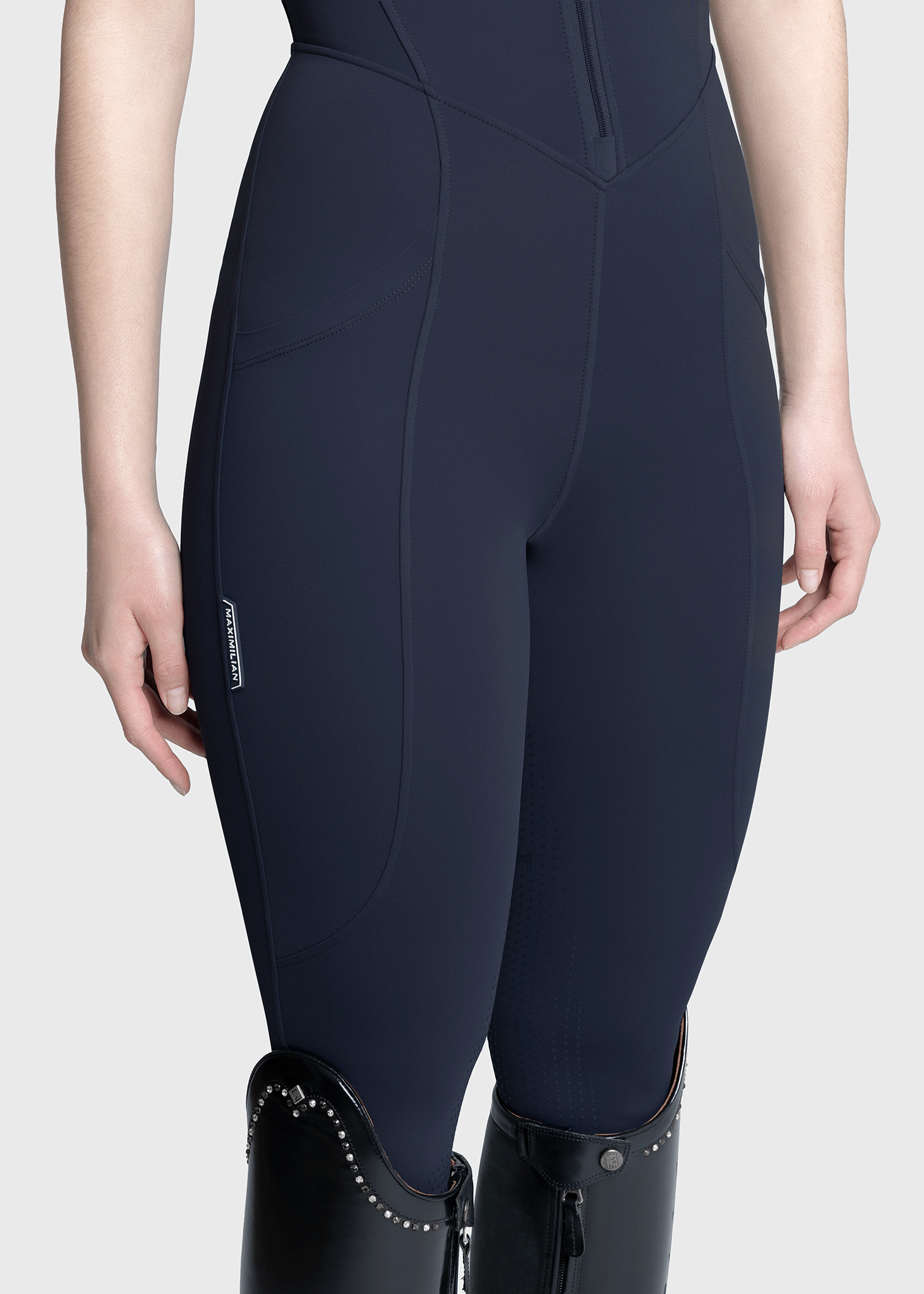 Maximilian Equestrian Air-Tech Riding Jumpsuit atlantic