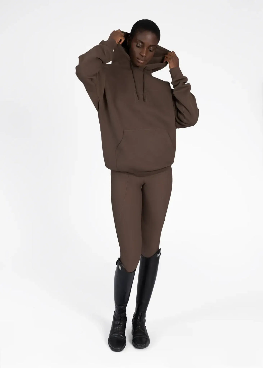 MAXIMILIAN EQUESTRIAN Women Icon Oversized Hoodie mocha