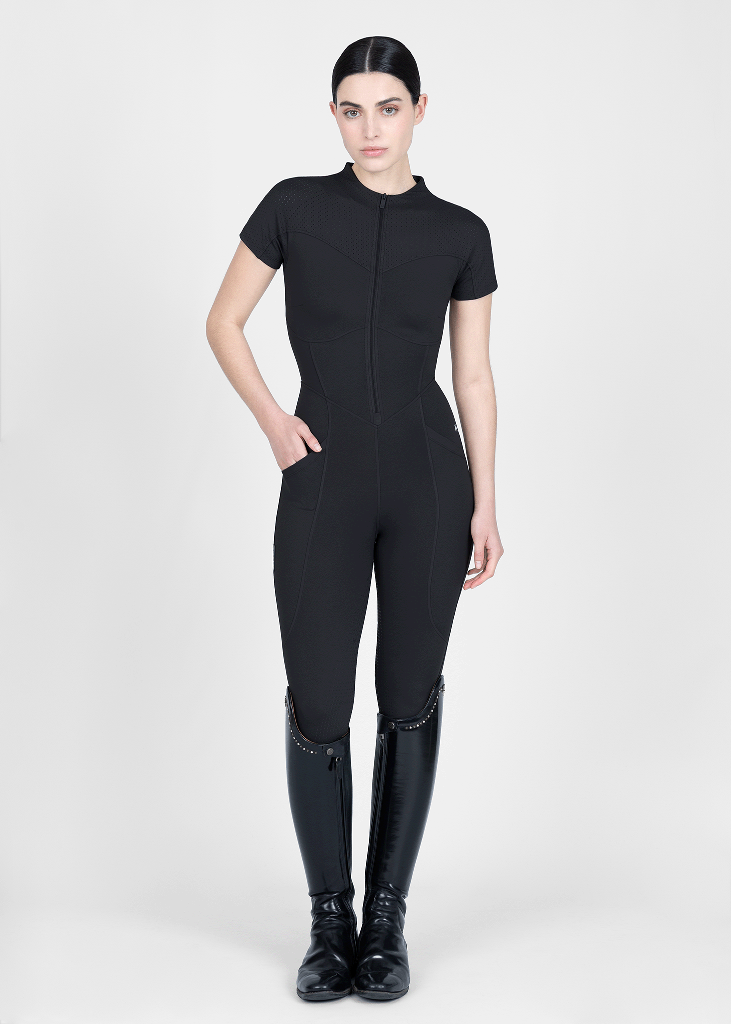 Maximilian Equestrian Air-Tech Riding Jumpsuit schwarz