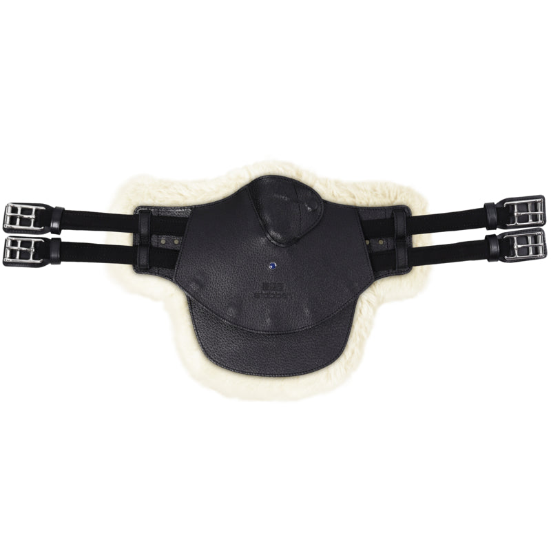 stübben Equi-Soft® Stollenschutzgurt schwarz inkl. Polster Lammfell ecru-weiß
