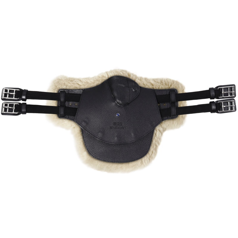 stübben Equi-Soft® Stollenschutzgurt schwarz inkl. Polster Lammfell beige-braun