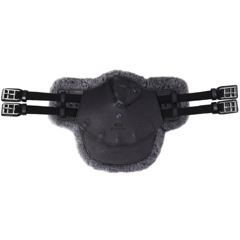 stübben Equi-Soft® Stollenschutzgurt schwarz inkl. Polster Lammfell anthrazit-schwarz