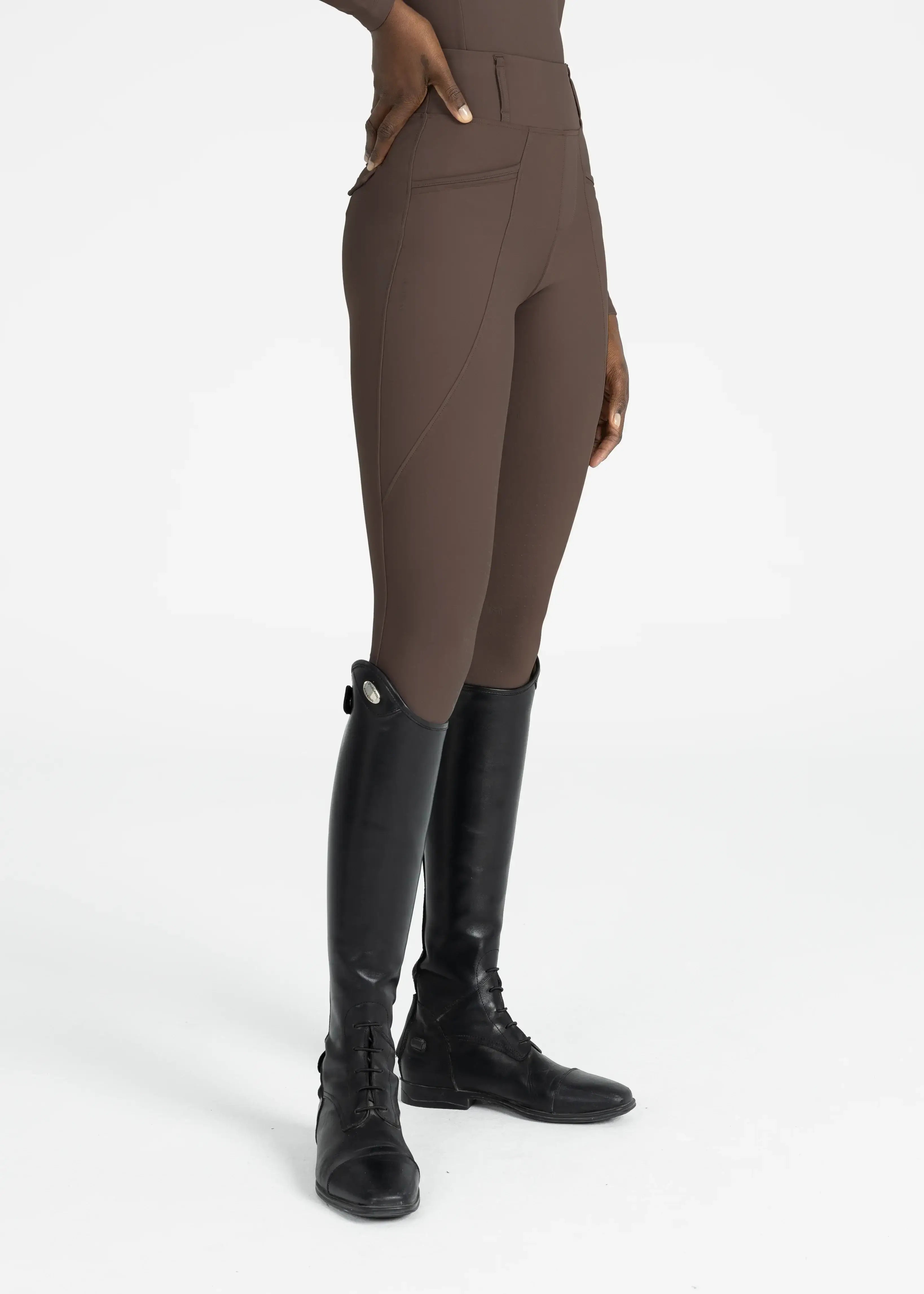 MAXIMILIAN EQUESTRIAN Pro Riding Leggings mocha