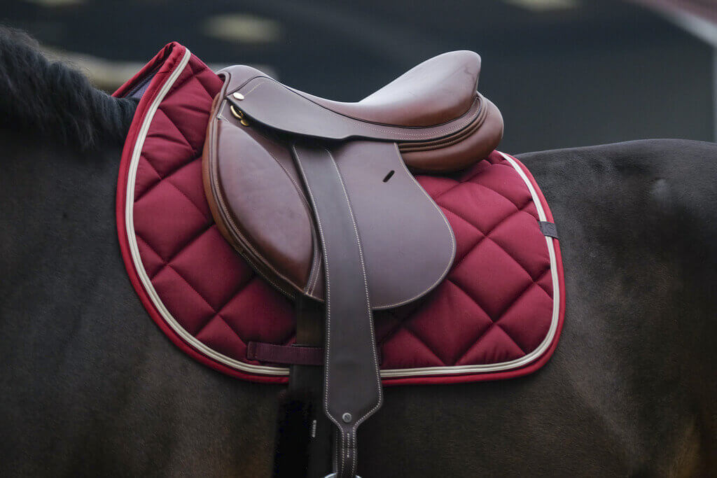 EQUITHÈME „CLASSIC" SCHABRACKE bordeauxrot VS