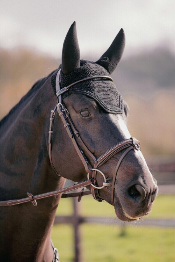 Penelope Fliegenhaube Soundless Strass schwarz