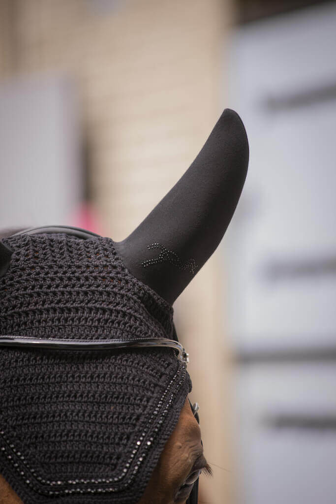 Penelope Fliegenhaube Soundless Strass schwarz