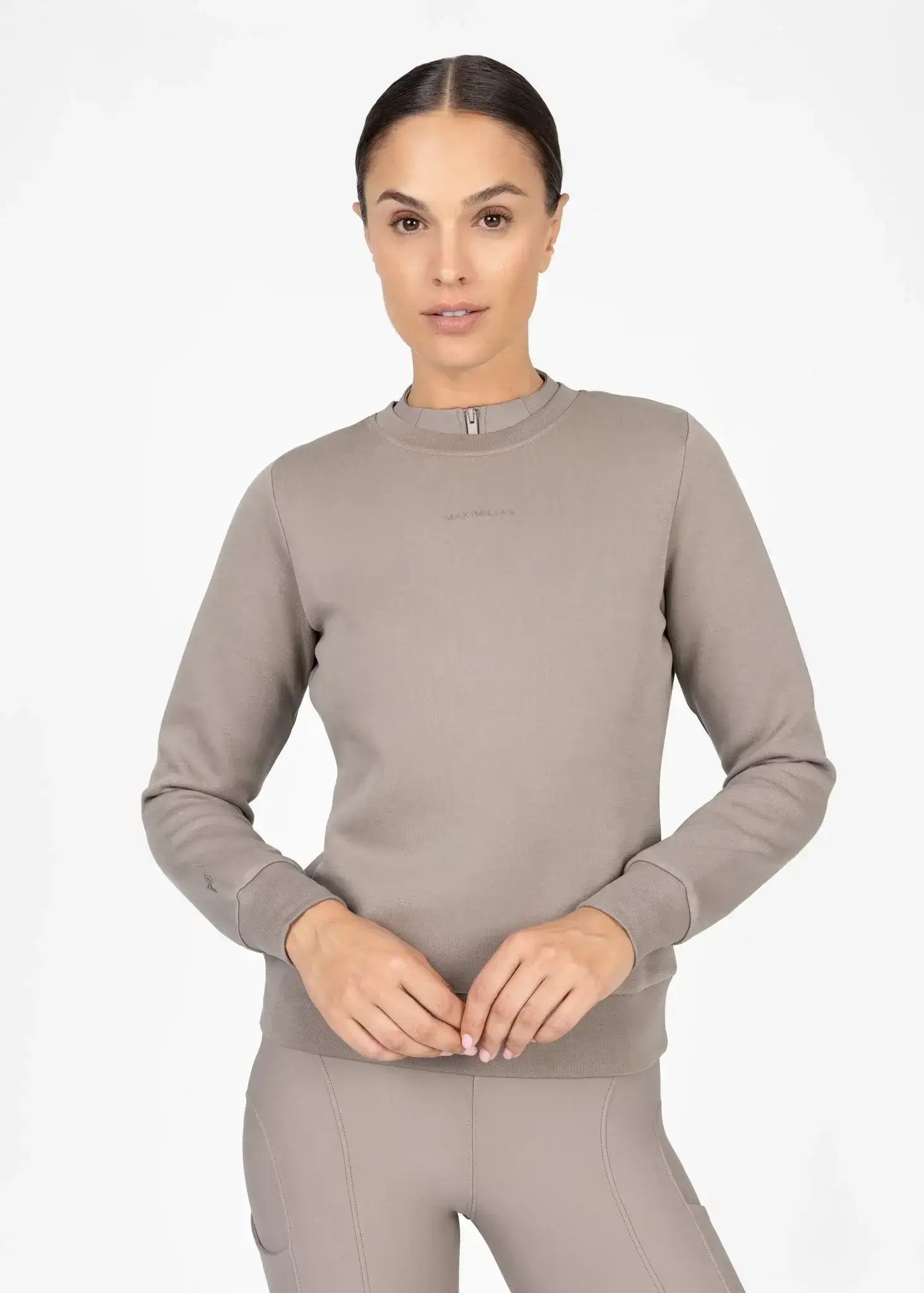 MAXIMILIAN EQUESTRIAN Loft Sweatshirt taupe