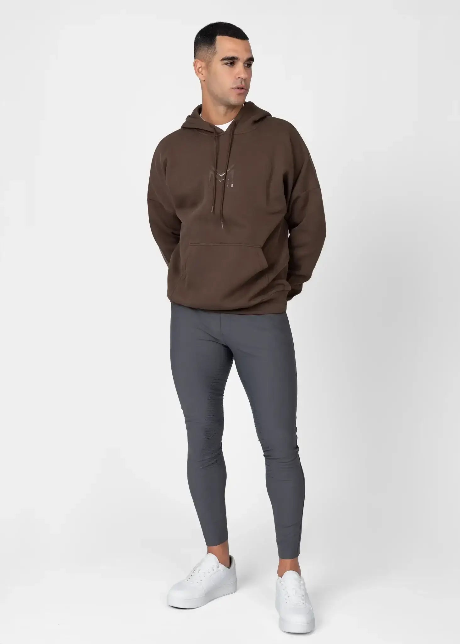 MAXIMILIAN EQUESTRIAN Men Icon Oversized Hoodie mocha