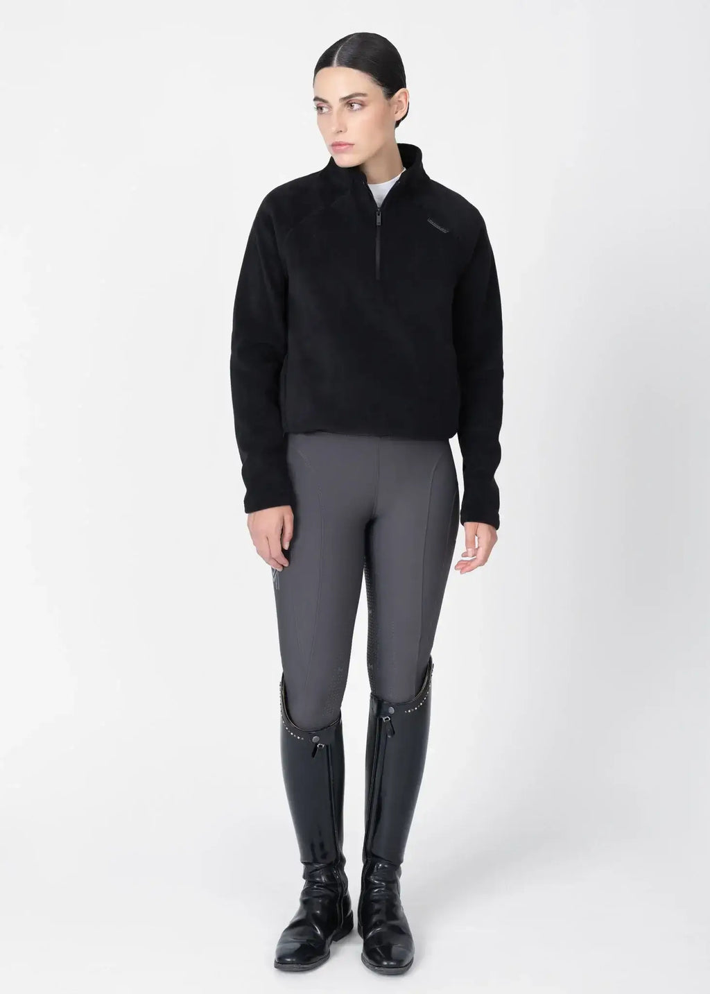 MAXIMILIAN EQUESTRIAN Versa Fleece Halfzip schwarz