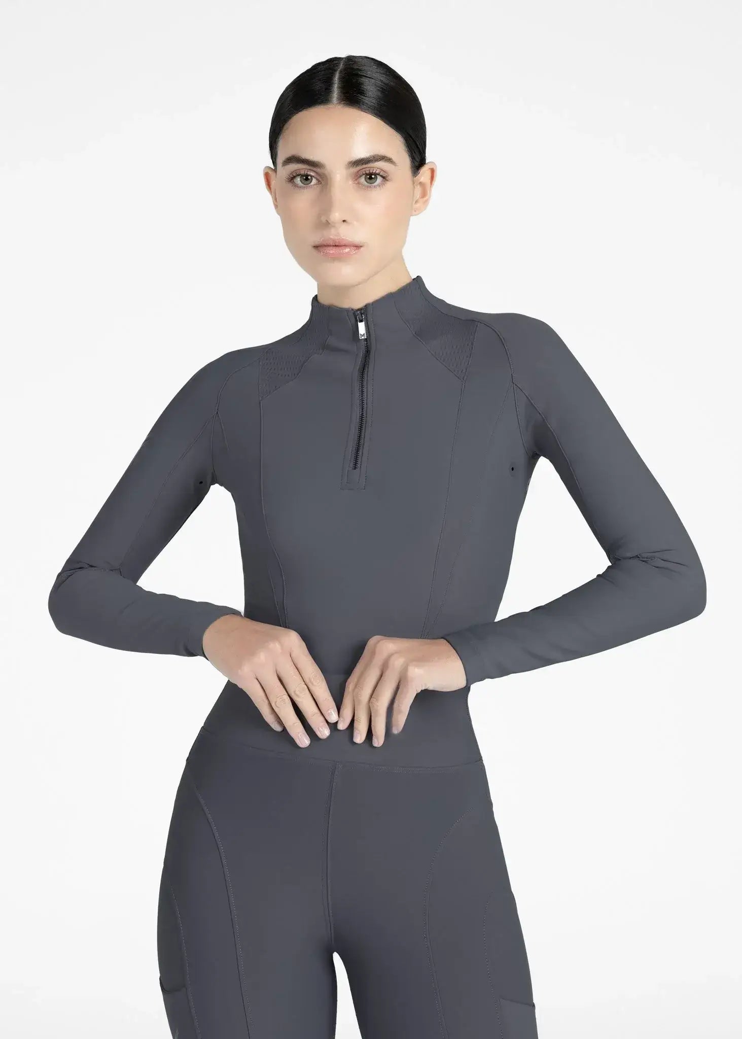 MAXIMILIAN EQUESTRIAN Frame Langarm Base Layer graphite