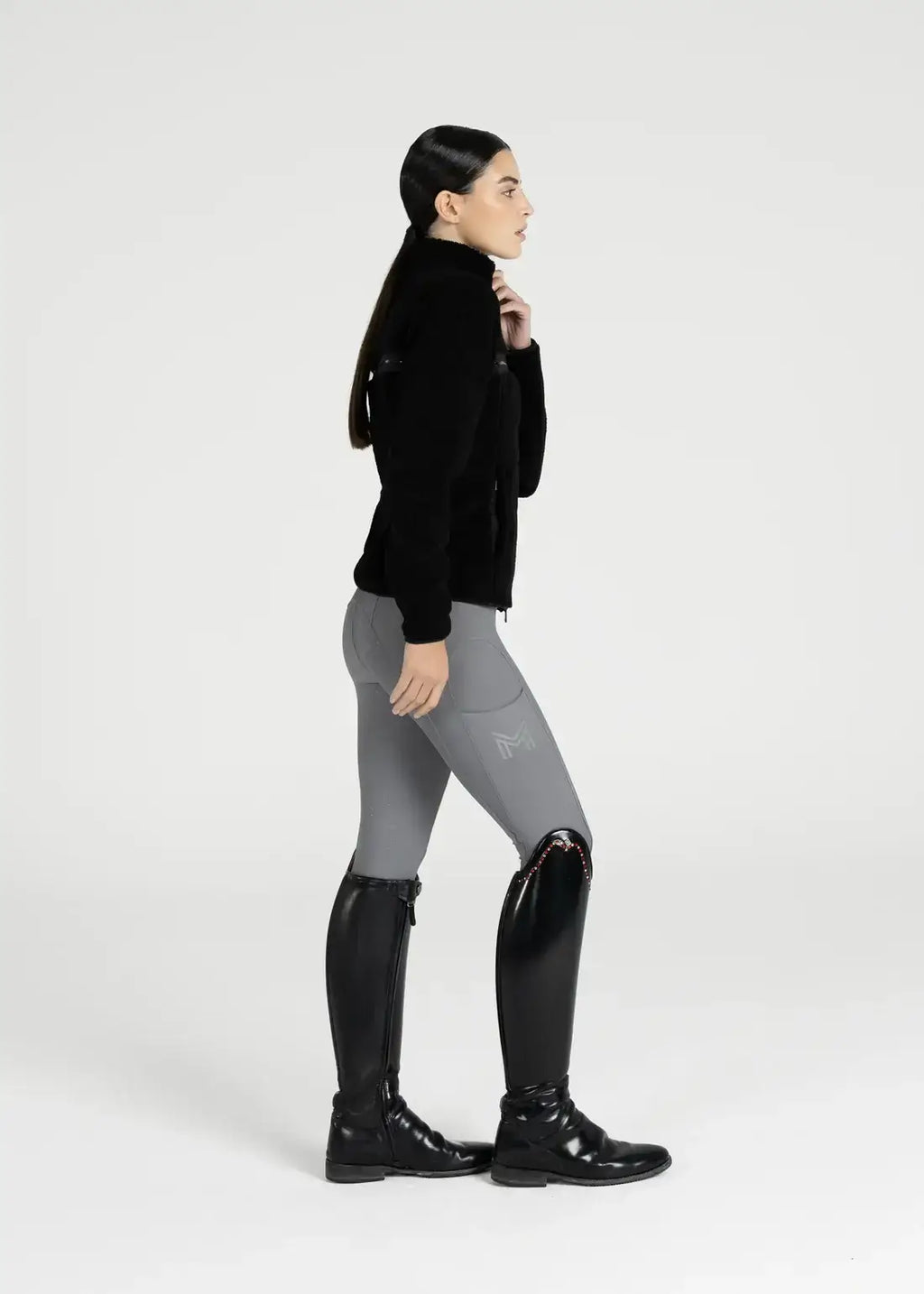 MAXIMILIAN EQUESTRIAN Ciara Teddy Jacke Black