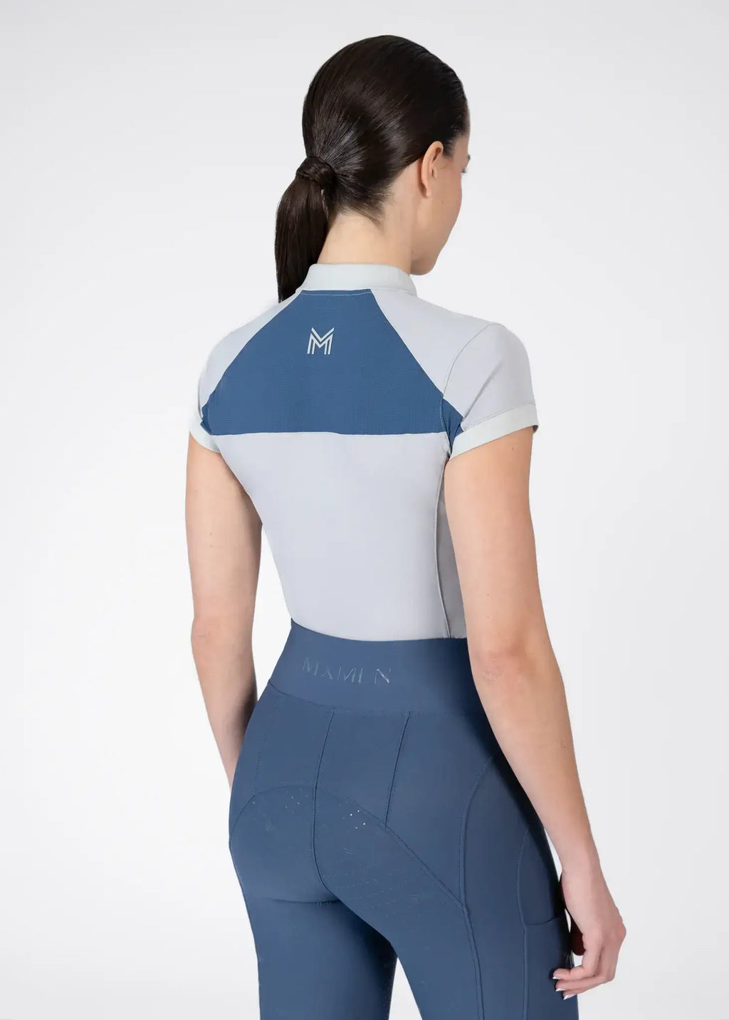 MAXIMILIAN EQUESTRIAN Aveen Polo Shirt grey sailor