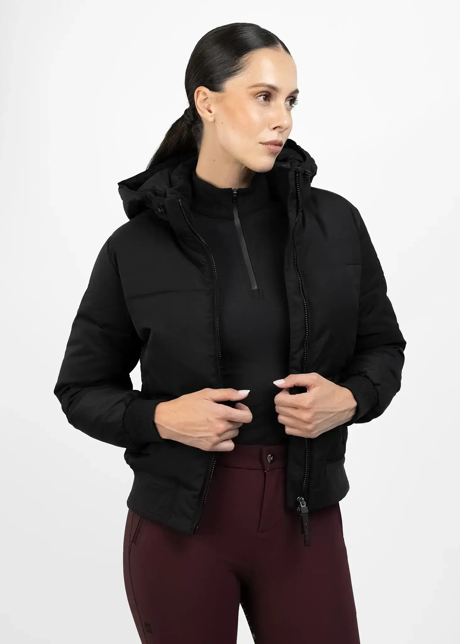 MAXIMILIAN EQUESTRIAN Stereo Puffer Jacke Schwarz