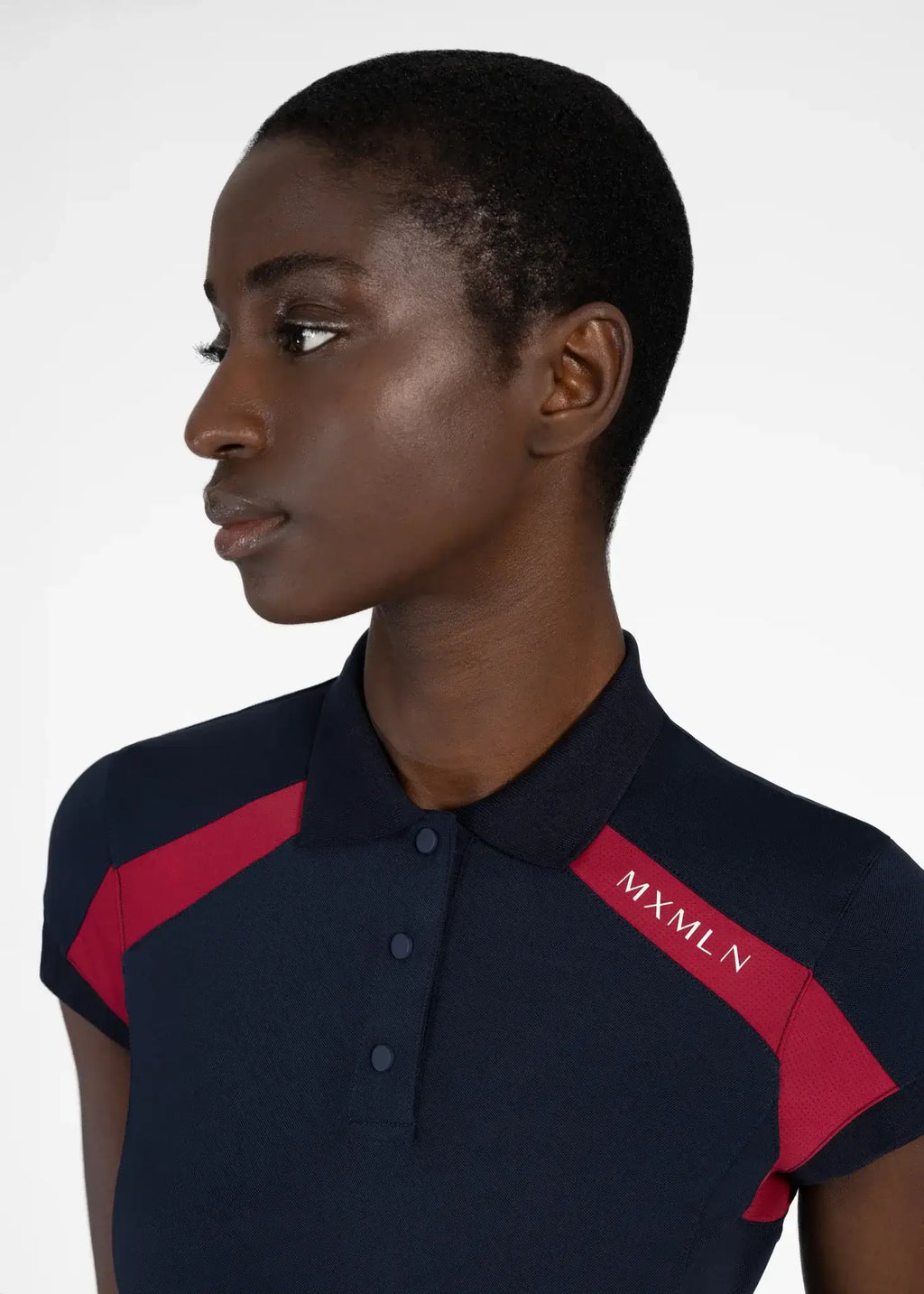 MAXIMILIAN EQUESTRIAN Aveen Polo Shirt navy red