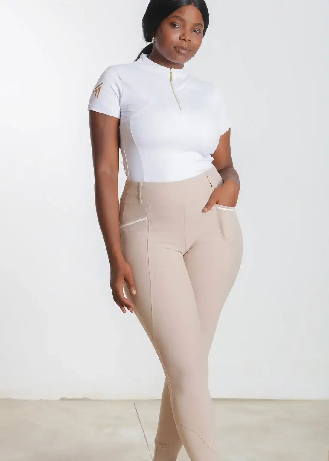 MAXIMILIAN EQUESTRIAN Pro Riding Leggings beige