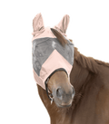 Premium Fly Mask with Ear Protection, Light Pink