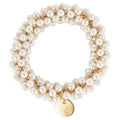 BR Haargummi Beads White Pearl