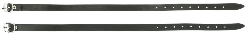 SPRENGER Sporenriemen LEDER schwarz 45cm Schnalle Silber