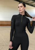 MAXIMILIAN EQUESTRIAN Frame Langarm Base Layer Black