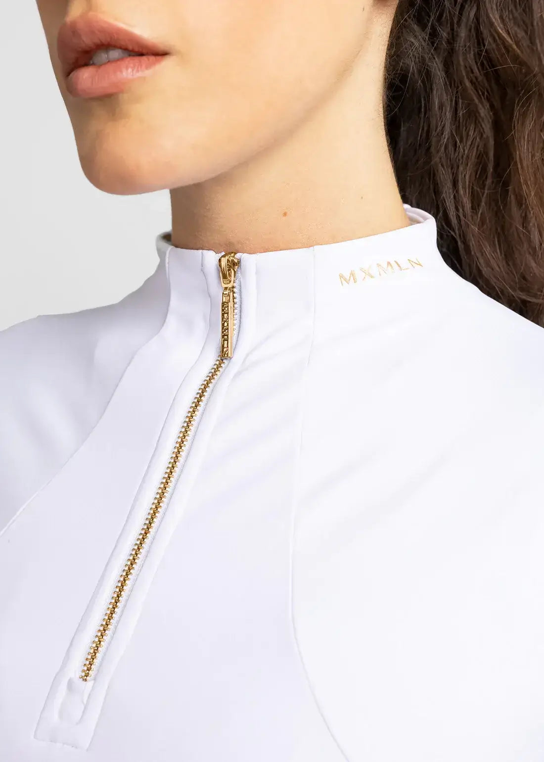 MAXIMILIAN EQUESTRIAN Kurzarm Shirt Base Layer white gold