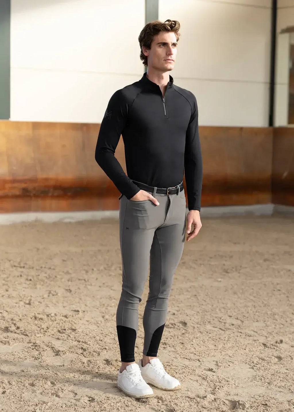 MAXIMILIAN EQUESTRIAN Reithose Herren Performance Grey