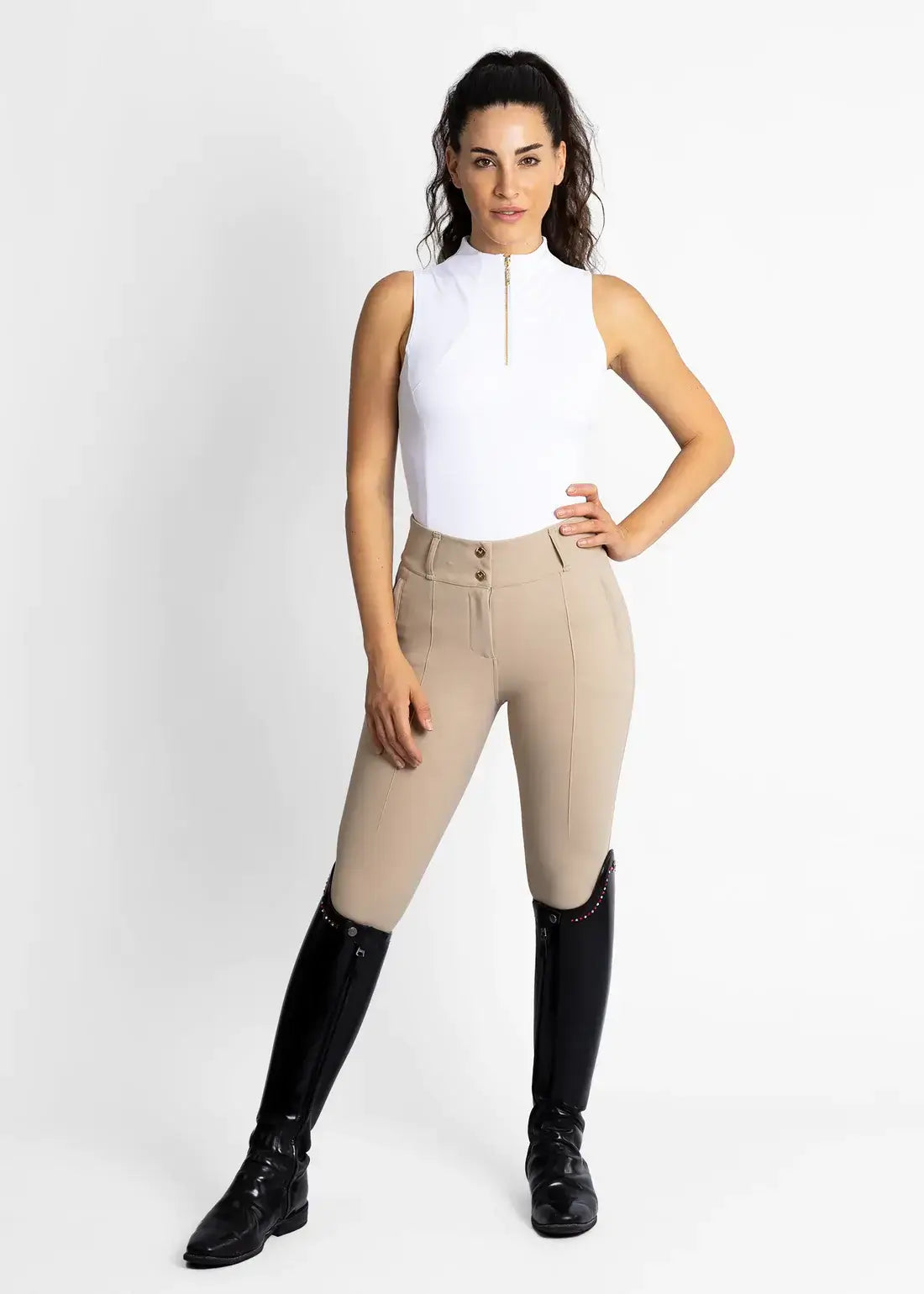 MAXIMILIAN EQUESTRIAN Trainingsshirt ärmellos Base Layer white