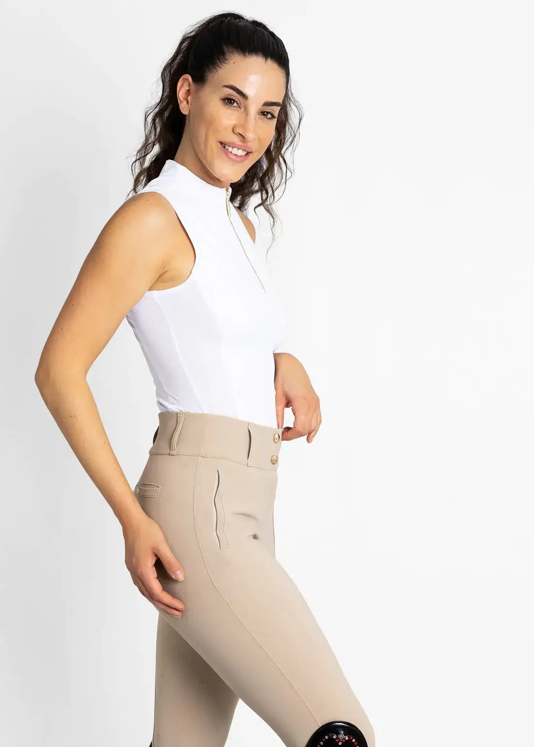 MAXIMILIAN EQUESTRIAN Trainingsshirt ärmellos Base Layer white