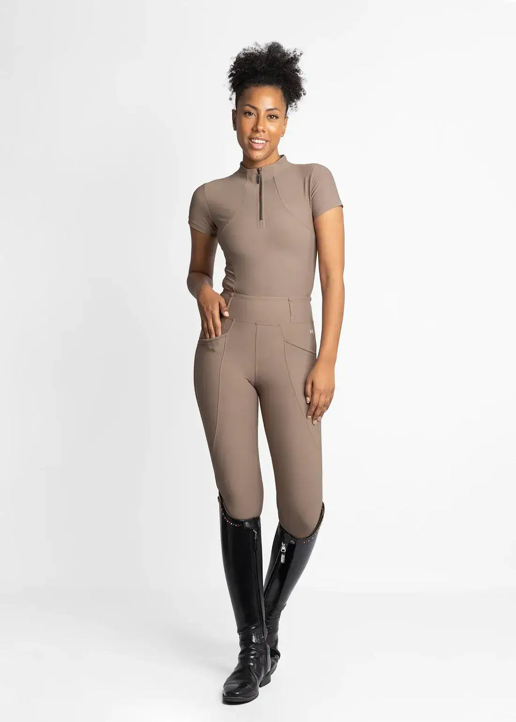 MAXIMILIAN EQUESTRIAN Pro Riding Leggings nougat